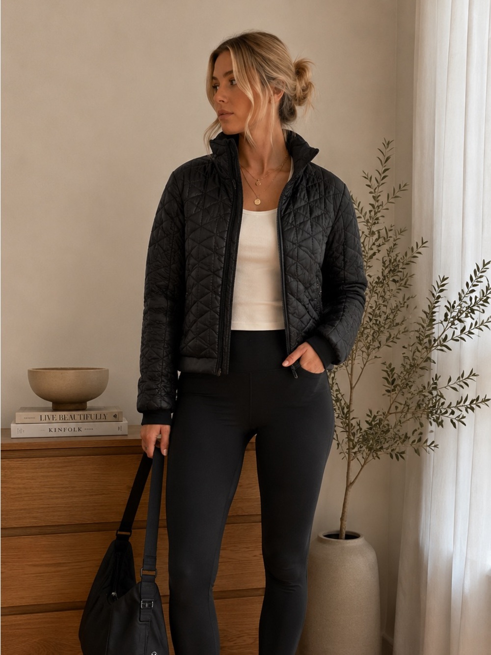 Under Armour Black Quilted Utility Jacket